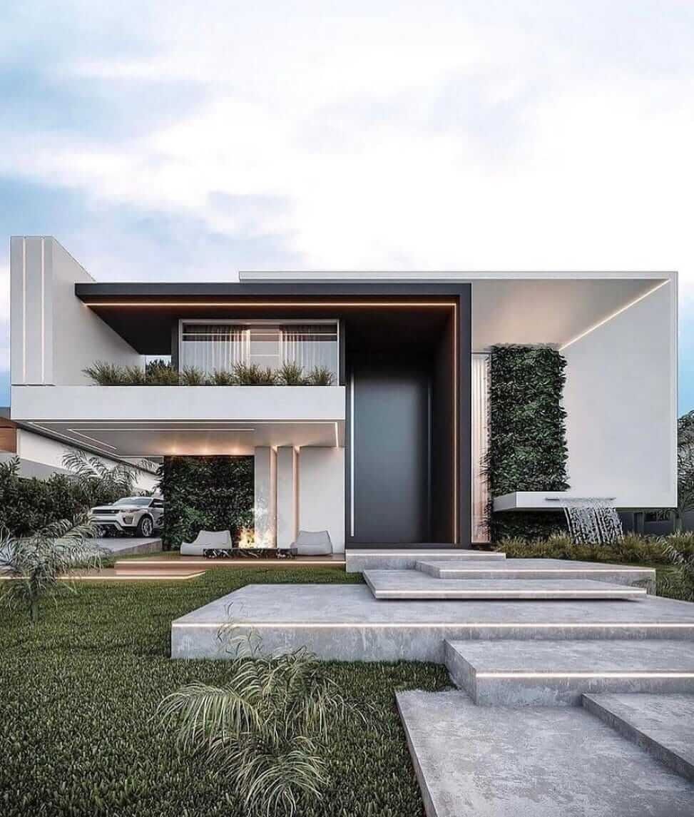 طراحی نمای مدرن برای ویلا